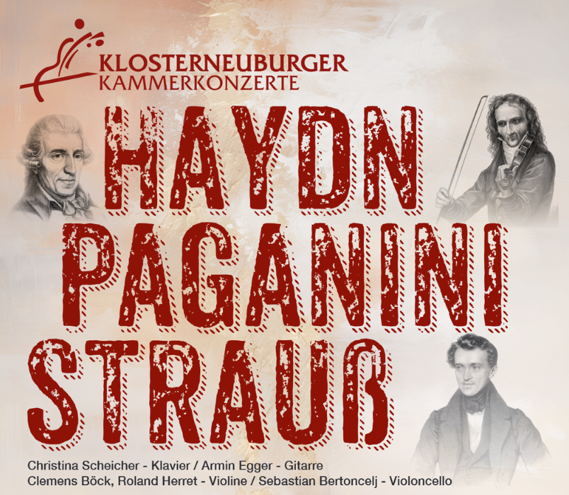 Haydn Paganini Strauß / Plakatausschnitt