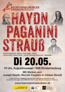 Plakat "Haydn Paganini Strauß"